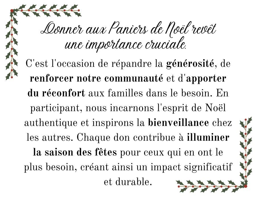 Inscription - Les paniers de Noël de nos organismes affiliés - Moisson  Outaouais
